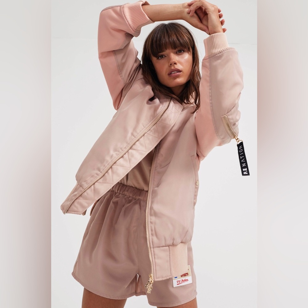 P.E. Nation Pink Bomber Jacket